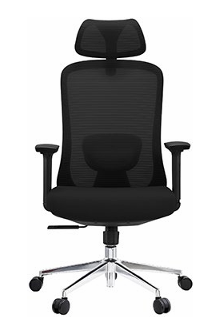 Supra A – Silla Ejecutiva con Mesh, Cabecera y Coderas Ajustables | SILLARIS