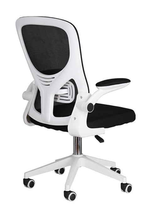 Saturno – Silla Operativa Ligera con Malla y Coderas Abatibles | SILLARIS