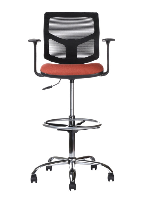 Rally + Ring – Silla Operativa con Malla, Coderas Ajustables y Reposapiés | SILLARIS