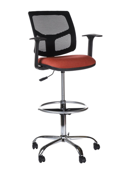 Rally + Ring – Silla Operativa con Malla, Coderas Ajustables y Reposapiés | SILLARIS
