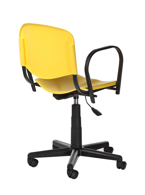 Iso P Arm Plastic – Silla Operativa en Polipropileno con Coderas Tubulares de Acero | SILLARIS