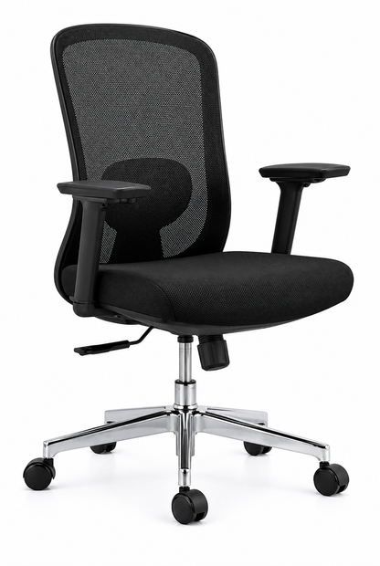 Supra B – Silla Ejecutiva con Mesh, Coderas Ajustables y Sin Cabecera | SILLARIS